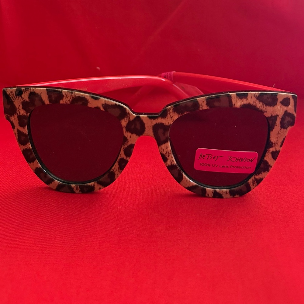 Betsey Johnson Leopard Print Sunglasses